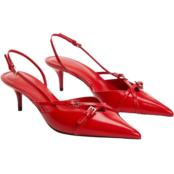 Shoes - COPY - Red Pointed Toe Heels